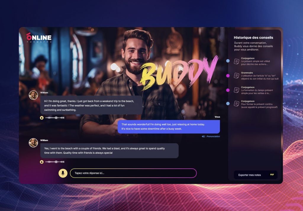 BuddyIA : L’outil IA qui change la donne de l’apprentissage des langues