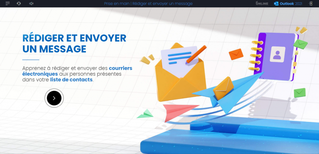 Illustration du module e-learning : outlook 2021