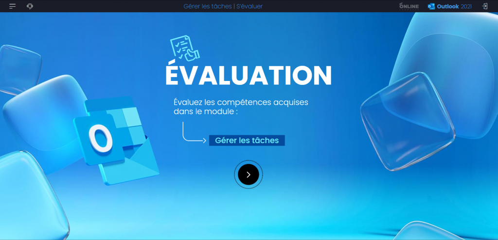 Illustration du module e-learning : outlook 2021