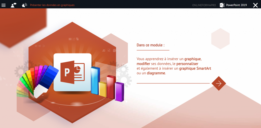 Illustration du module e-learning : PowerPoint 2019