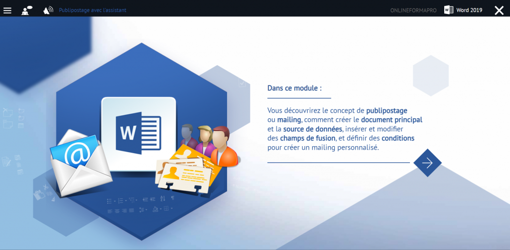 Illustration du module e-learning : Word 2019